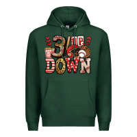 Sports Green three up three down baseball Premium Hoodie - Jasminsmagicworld