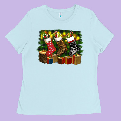 Christmas Ladies Tee Designed By Ranaportraitstore