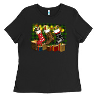 Black Christmas Ladies Tee - RanaPortraitStore