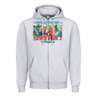 Heather Grey santa's favorite respiratory therapist Zipper Hoodie - CowhideDigitalArt