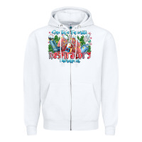 White santa's favorite respiratory therapist Zipper Hoodie - CowhideDigitalArt