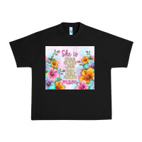She Is Mom With Flowers Urban Heavy Tee | Teevron