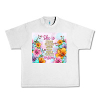 Lunar Rock she is mom with flowers Urban Heavy Tee - TumblerDesignByShophia