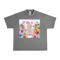Tornado she is mom with flowers Urban Heavy Tee - TumblerDesignByShophia