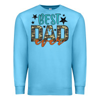 Ocean Blue best dad ever Premium Sweatshirt - Artiststas