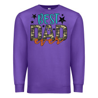 Purple best dad ever Premium Sweatshirt - Artiststas