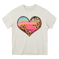 Cream valentine s day colorful heart Heavy Core Tee - LillyAllenDesigns