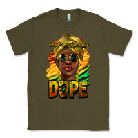 Army Green unapologetically dope afro Classic Tee - NancyCooperArtShop