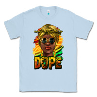Dusty Blue unapologetically dope afro Classic Tee - NancyCooperArtShop