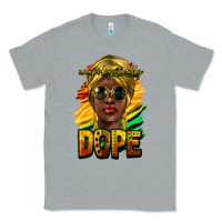 Heather Grey unapologetically dope afro Classic Tee - NancyCooperArtShop