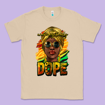 Unapologetically Dope Afro Classic Tee Designed By Nancycooperartshop