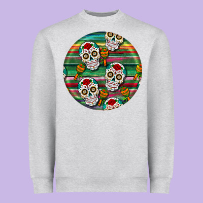 Hispanic Heritage Month Round Earrings 4 Heavyweight Sweatshirt Designed By Bundleandbundleshop