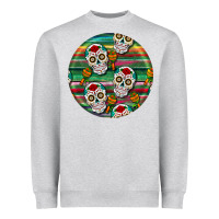 Heather Grey hispanic heritage month round earrings 4 Heavyweight Sweatshirt - BundleAndBundleShop