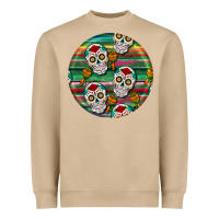 Mushroom hispanic heritage month round earrings 4 Heavyweight Sweatshirt - BundleAndBundleShop