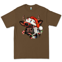 Cacao Christmas cow with antlers Premium Tee - Jasminsmagicworld