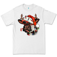 White Christmas cow with antlers Premium Tee - Jasminsmagicworld