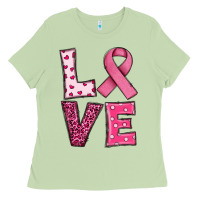 Matcha Western Breast Cancer Love Ladies Tee - RanaPortraitStore