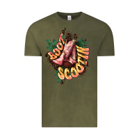 Vintage Olive Boots scootin Vintage Tee - HowdyJamesFarm