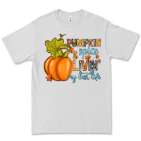 Dove Grey Pumpkin spice and livin' my best life Premium Tee - RanaPortraitStore