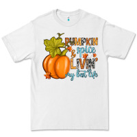 White Pumpkin spice and livin' my best life Premium Tee - RanaPortraitStore