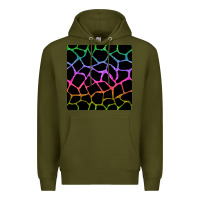 Army Green giraffe glitter seamless pattern Premium Hoodie - BundleAndBundleShop