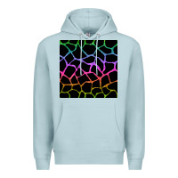 Blue Mist giraffe glitter seamless pattern Premium Hoodie - BundleAndBundleShop