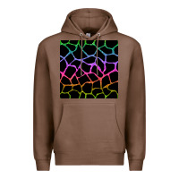 Chestnut giraffe glitter seamless pattern Premium Hoodie - BundleAndBundleShop