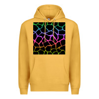 Mustard giraffe glitter seamless pattern Premium Hoodie - BundleAndBundleShop