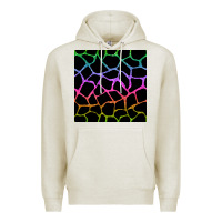 Oatmeal Heather giraffe glitter seamless pattern Premium Hoodie - BundleAndBundleShop