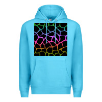 Ocean Blue giraffe glitter seamless pattern Premium Hoodie - BundleAndBundleShop