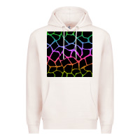 Pale Pink giraffe glitter seamless pattern Premium Hoodie - BundleAndBundleShop