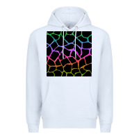 White giraffe glitter seamless pattern Premium Hoodie - BundleAndBundleShop