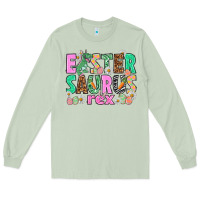 Matcha Easter Saurus Nurse Easter Day Long Sleeve Tee - HowdyJamesFarm