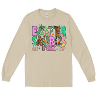 Mushroom Easter Saurus Nurse Easter Day Long Sleeve Tee - HowdyJamesFarm