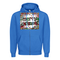 True Royal merry Christmas Zipper Hoodie - CowhideDigitalArt