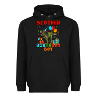 Black brother of the birthday boy t rex Heavyweight Hoodie - Artiststas
