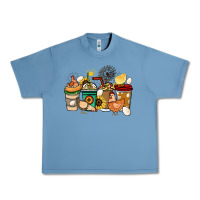 Pebble Blue Chicken coffee cups Urban Heavy Tee - HowdyJamesFarm