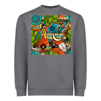 Storm western cactus aztec seamless pattern Heavyweight Sweatshirt - BundleAndBundleShop
