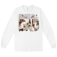 White no background baseball dad Long Sleeve Tee - Jasminsmagicworld