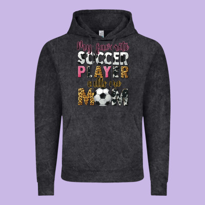 My Favorite Soccer Player Calls Me Mom Vintage Hoodie Designed By Cowgirlartshop