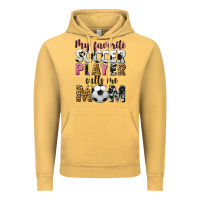 Vintage Mustard my favorite soccer player calls me mom Vintage Hoodie - CowGirlArtShop