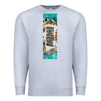 Heather Grey mimi sunflower cowhide leopard  pen wrap Premium Sweatshirt - Artiststas