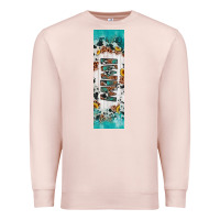 Pale Pink mimi sunflower cowhide leopard  pen wrap Premium Sweatshirt - Artiststas