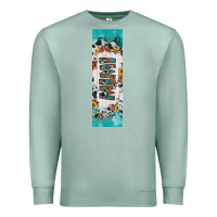Seafoam mimi sunflower cowhide leopard  pen wrap Premium Sweatshirt - Artiststas