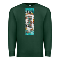 Sports Green mimi sunflower cowhide leopard  pen wrap Premium Sweatshirt - Artiststas