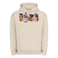 Pigment French Oak senior 2023 graduation coffee cups Urban Hoodie - AdoDesignShop