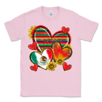 Bubblegum Pink Mexican Hearts Classic Tee - texasbilliewilder