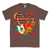 Chestnut Mexican Hearts Classic Tee - texasbilliewilder