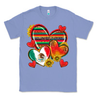 Colony Blue Mexican Hearts Classic Tee - texasbilliewilder