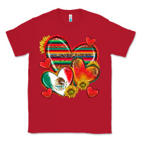 Red Mexican Hearts Classic Tee - texasbilliewilder